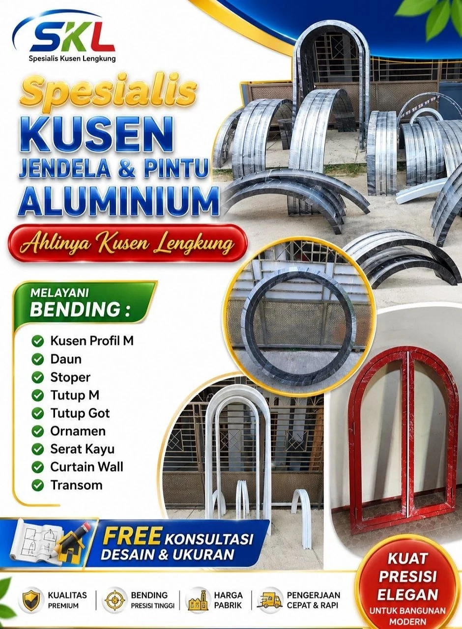 Stop Ambil Risiko Proyek! Pilih Pabrik Jasa Kusen Aluminium Lengkung Presisi Harga Pabrik 1 jasa kusen aluminium bending