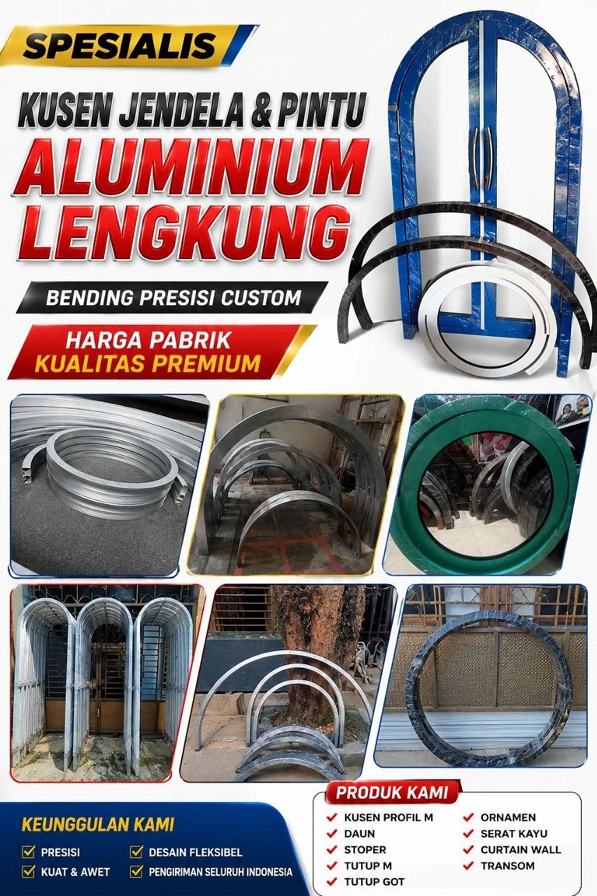 Home SKL kusen lengkung bending aluminium